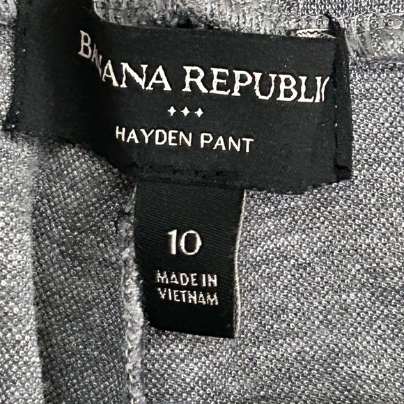 Banana Republic Heather Gray Ankle Length Trousers Sz 10 - Picture 6 of 9